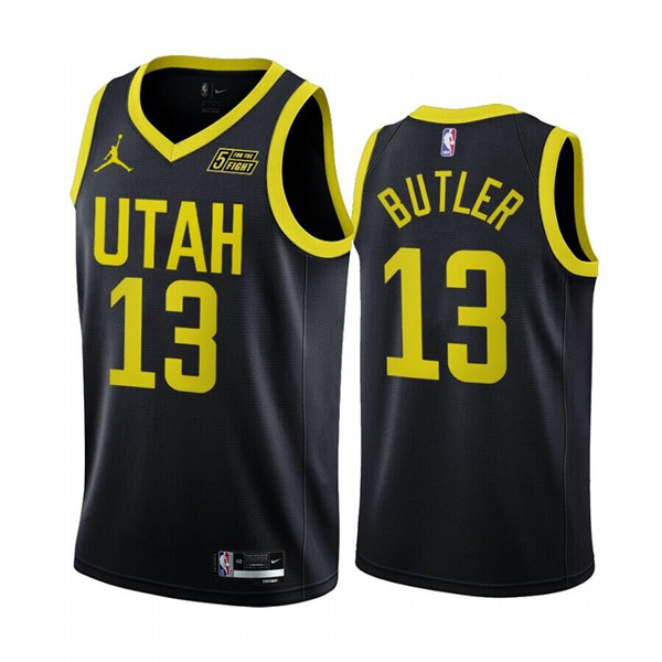 Men's Utah Jazz #13 Jared Butler Black 2022/23 Association Edition Stitched Basketball Jersey